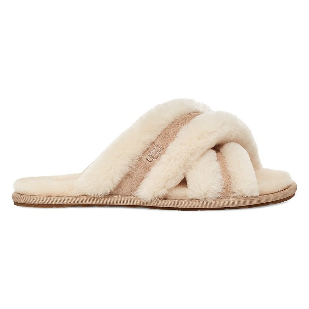 Ugg Women's Scuffita Cross Strap Shearling Slippers